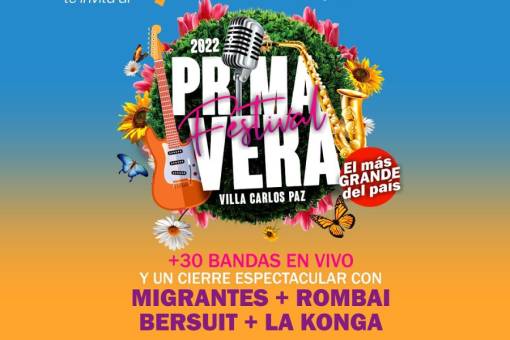 A abrigarse y disfrutemos la fiesta de la primavera en Carlos Paz